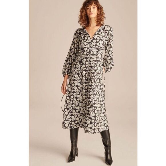 Rebecca Taylor Alicia Fleur Midi Dress - Picture 1 of 16